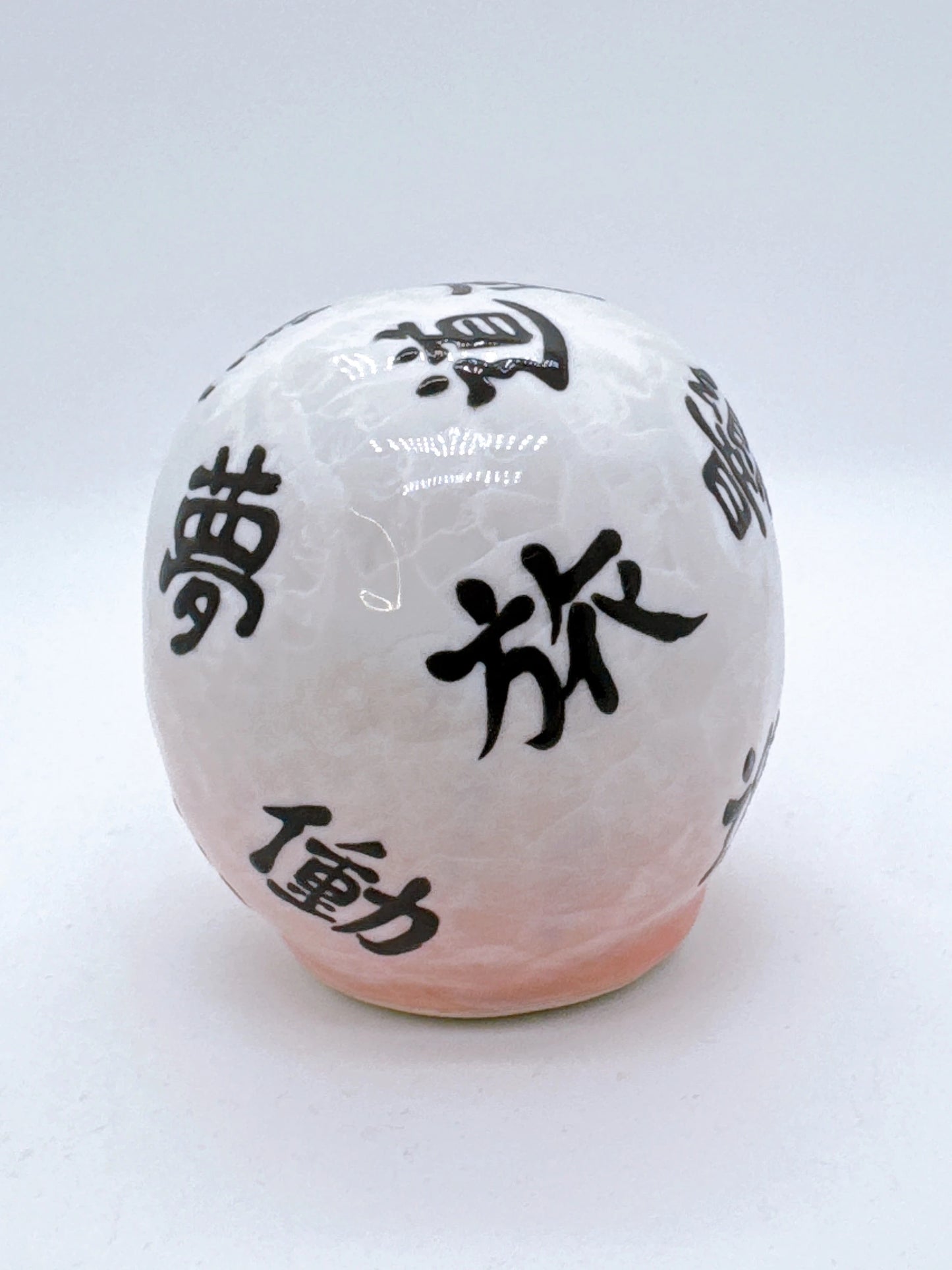日本清水燒達摩 花結晶 黑彩X夢想