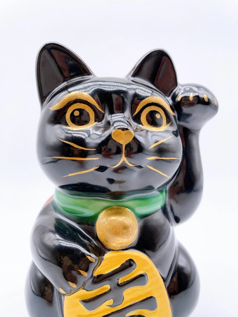 日本清水烧招财猫 不动明王