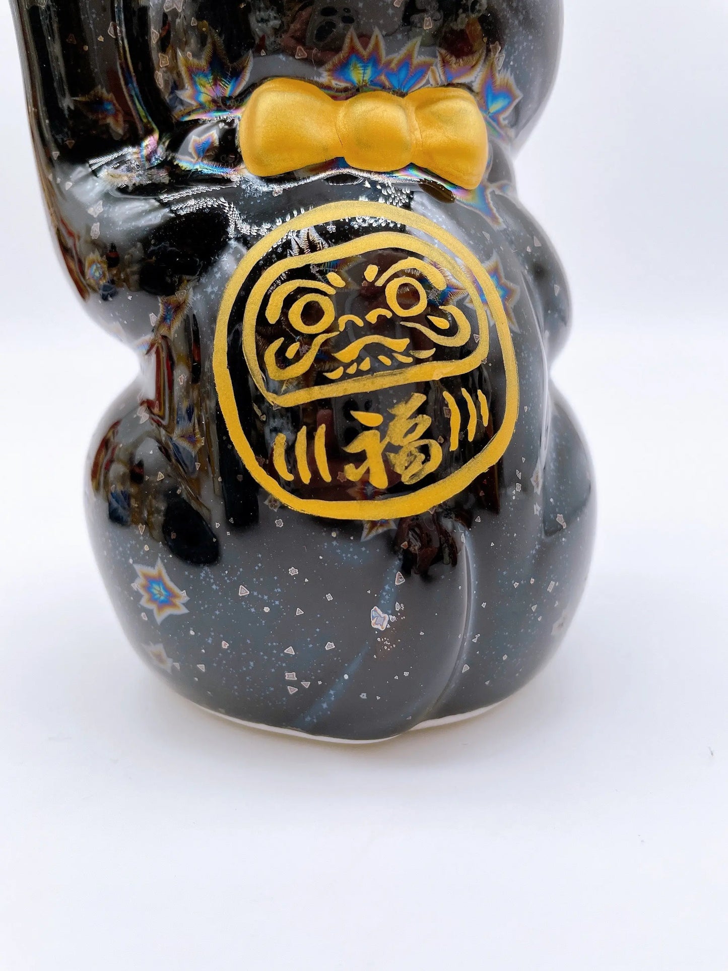 日本清水燒招財貓 星結晶 達摩