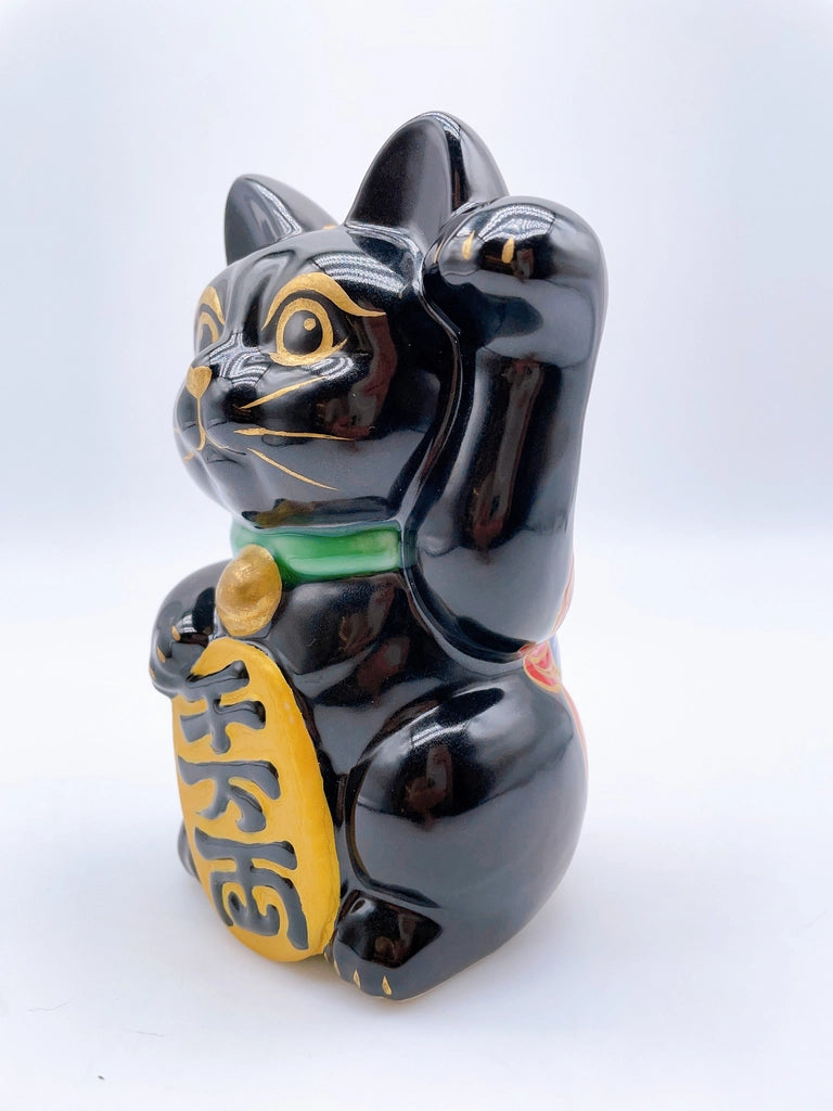 日本清水烧招财猫 不动明王