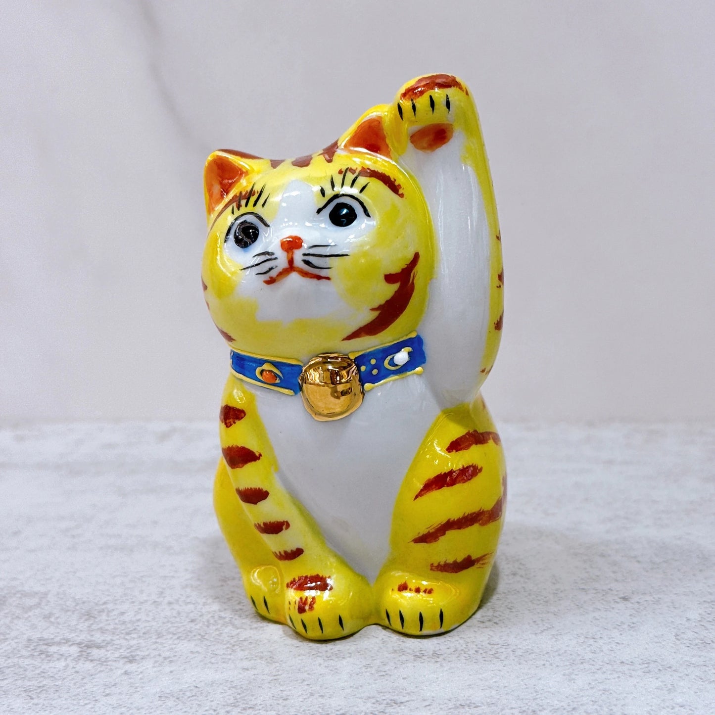 日本九谷烧招财猫虎纹3号