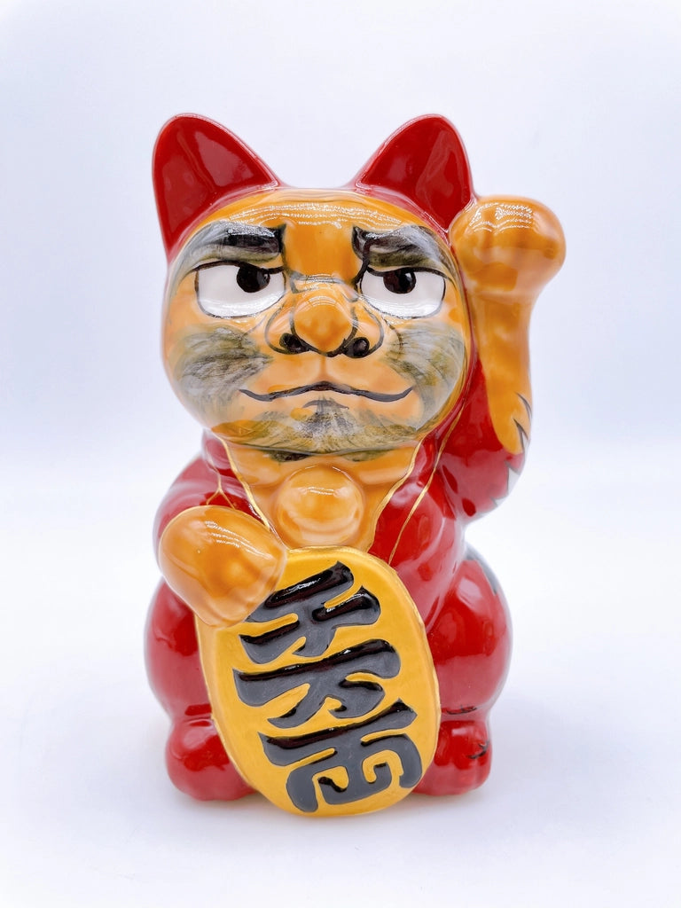 日本清水烧招财猫 达摩大师 富士 鹤