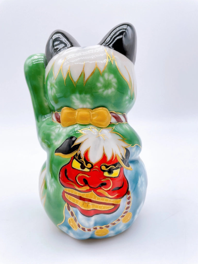 日本清水烧招财猫 狮子舞