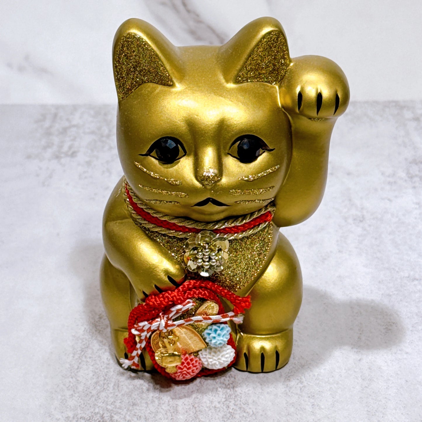 日本花見招財貓 日和運 金 5號 左