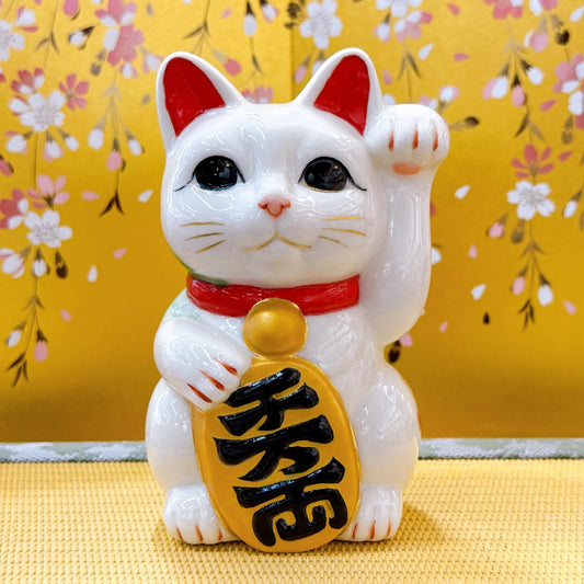 日本清水燒招財貓 仫繪 櫻佛貓