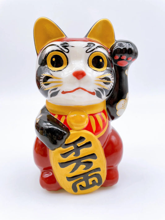 日本清水燒招財貓 達摩 櫻