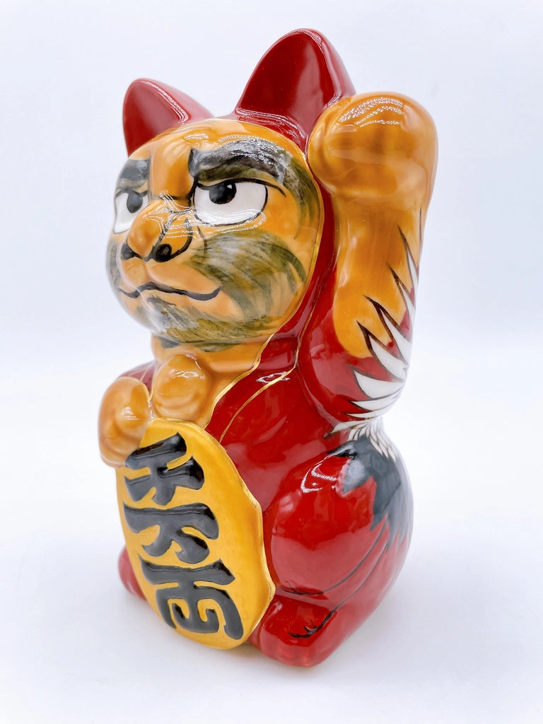 日本清水烧招财猫 达摩大师 富士 鹤