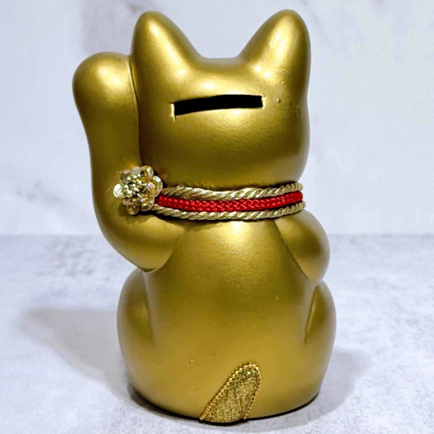 日本花見招財貓 日和運 金 5號 左