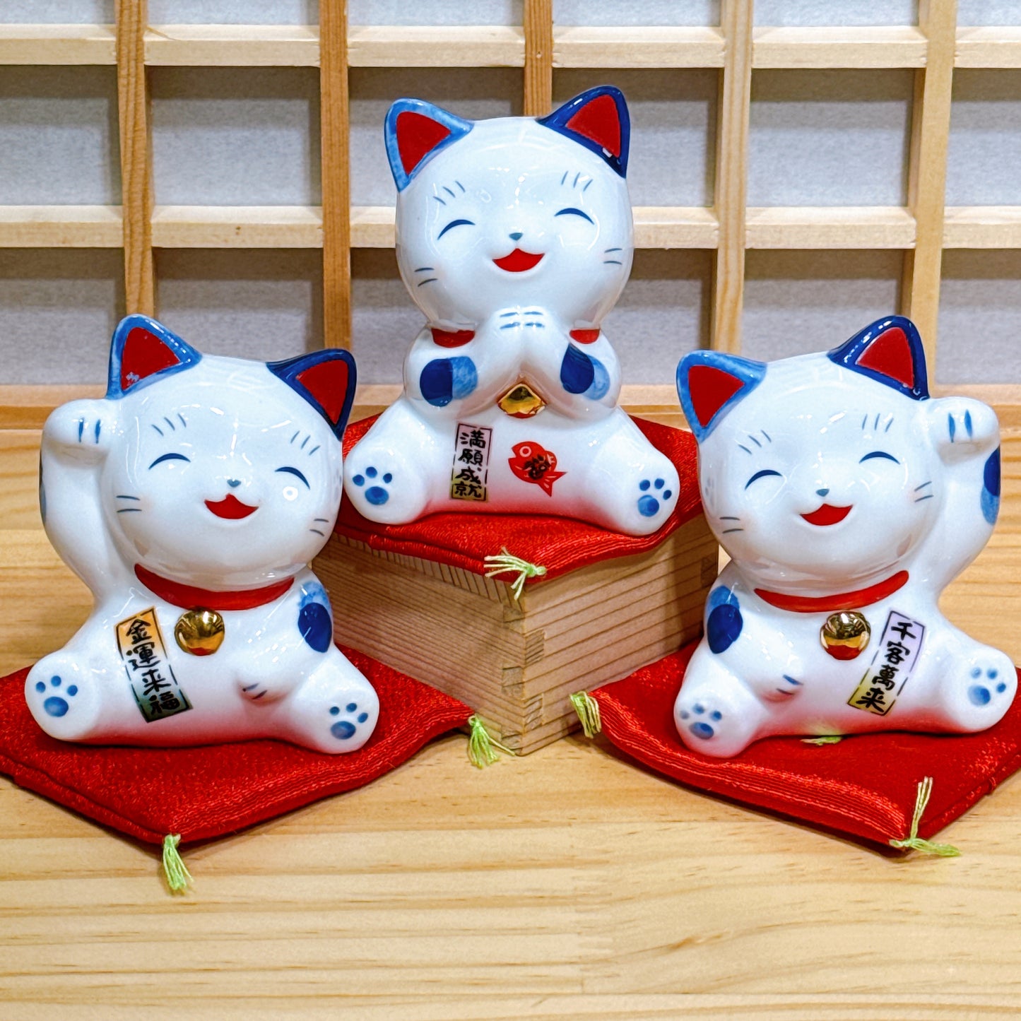 日本染錦招財貓