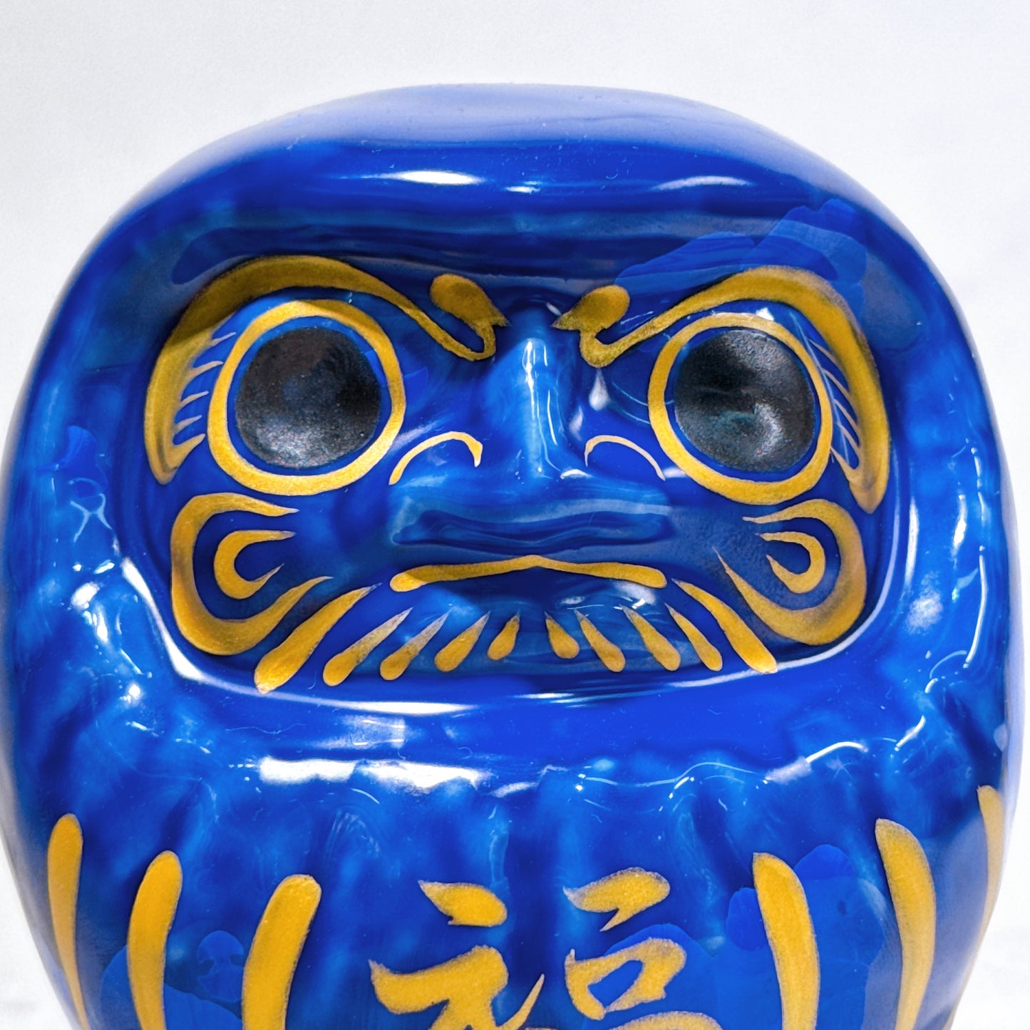 日本清水燒達摩 花結晶 琉璃 樣 小號