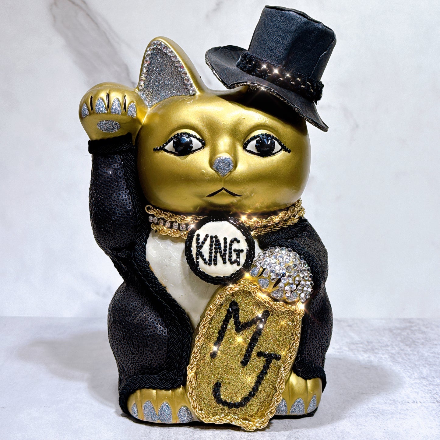 日本花見招財貓 Michael Jackson 8號