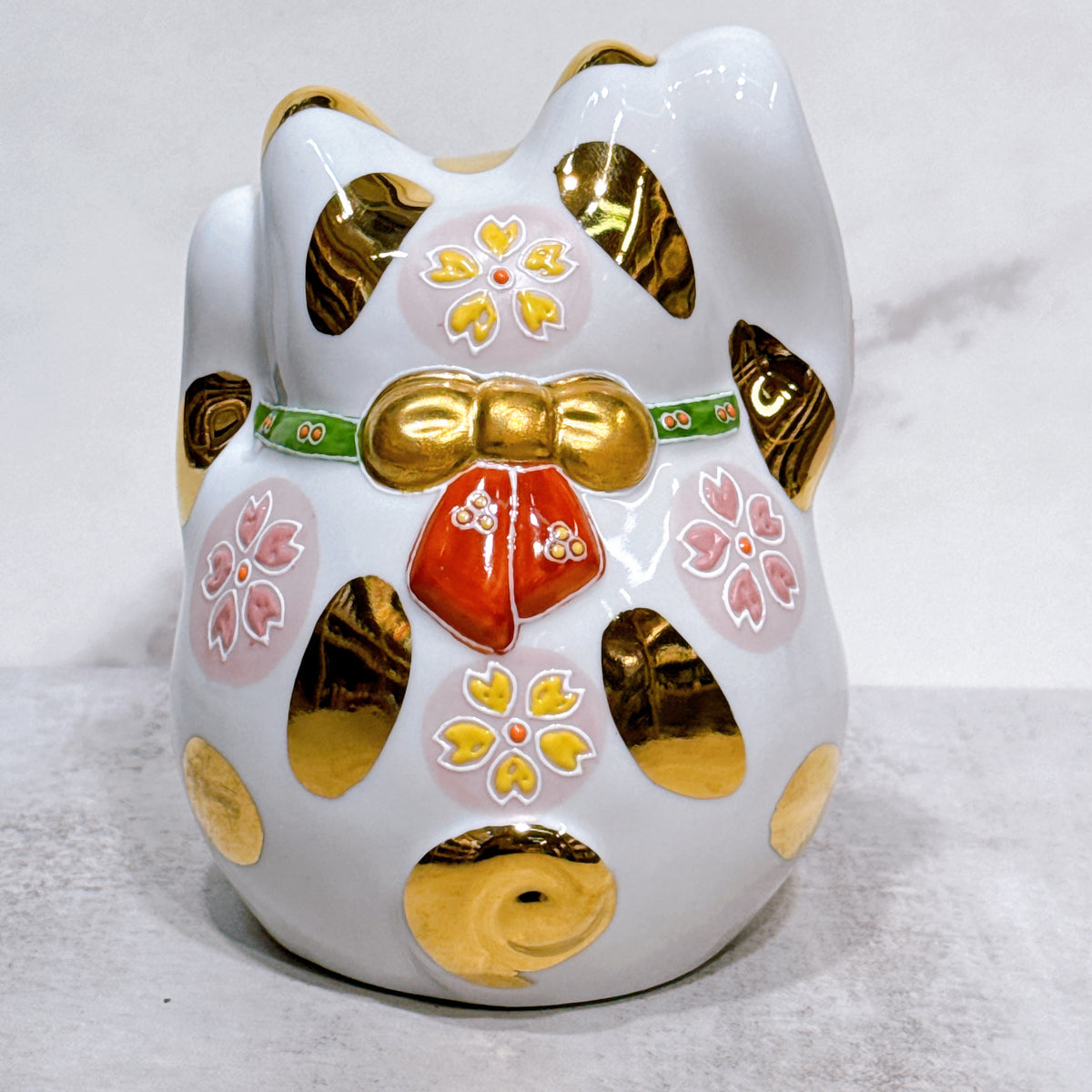日本九谷燒招財貓 金盛 4.5號