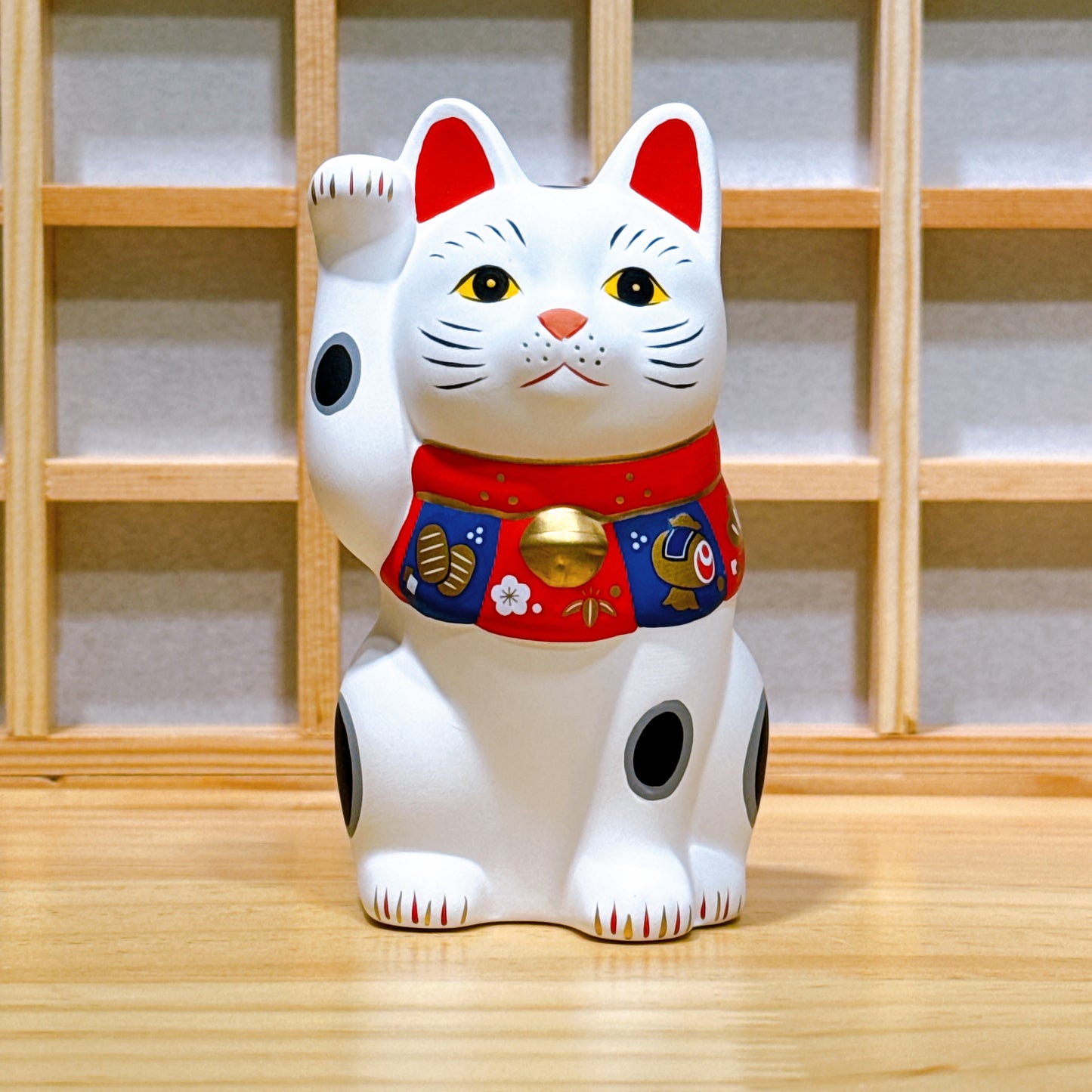 Japanese Fukusho Joyful Cat Frog Tanuki Money Box