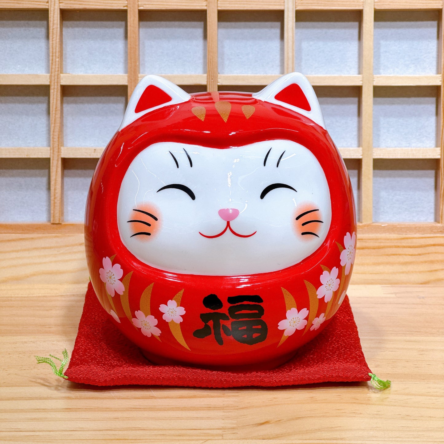 日本彩繪開運貓達摩 大號