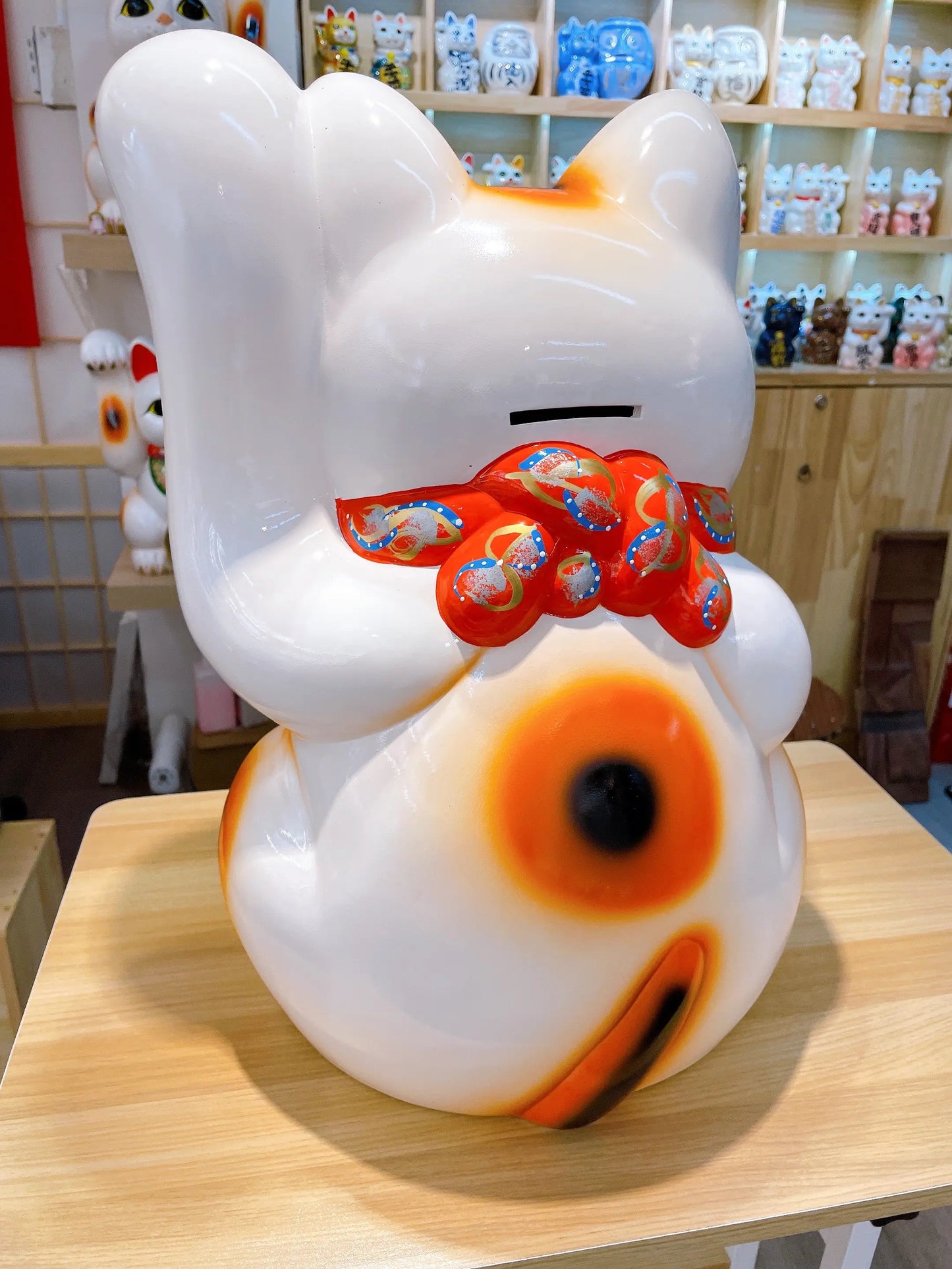 日本常滑小判招財貓 15號 左