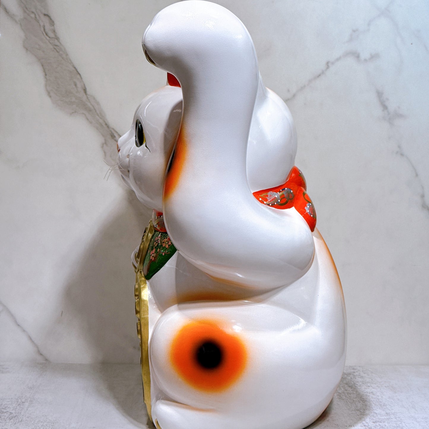日本常滑雙小判招財貓 13號 左
