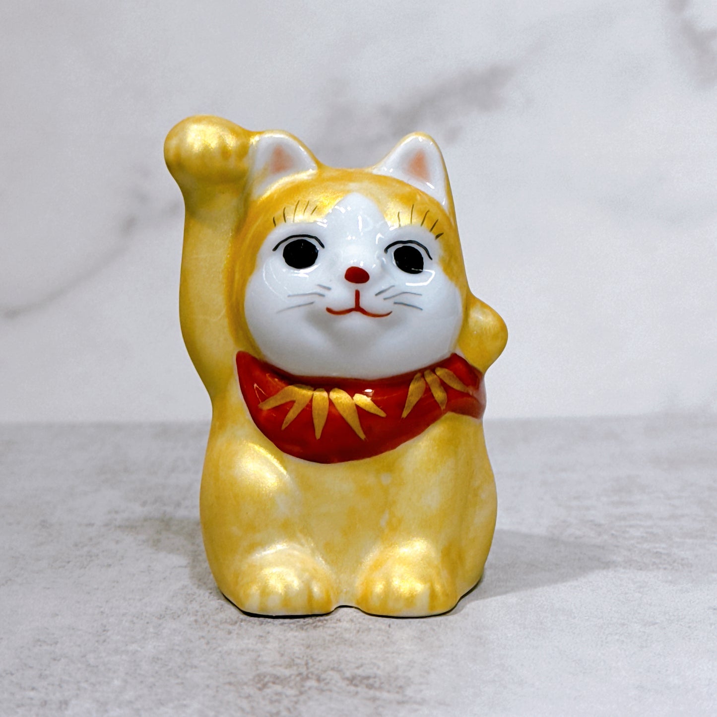 日本九谷燒招財貓 金彩 2.5號