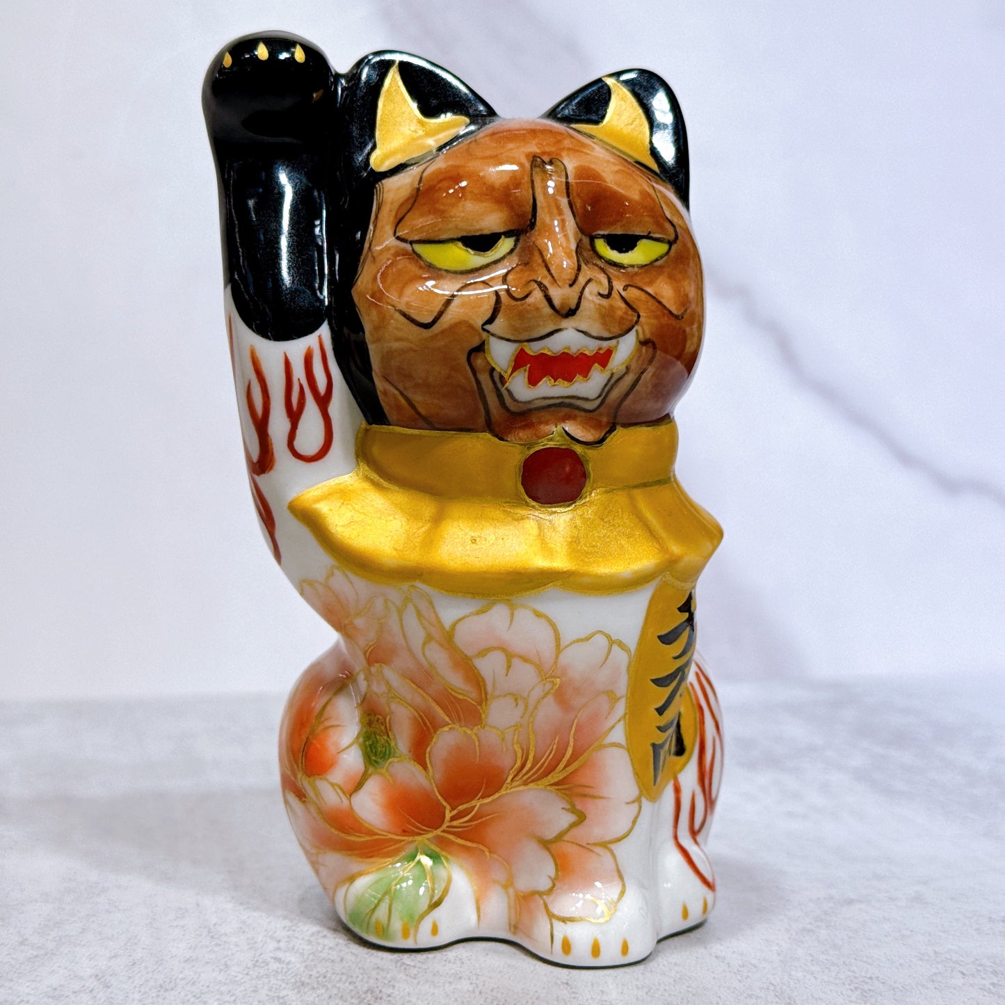 日本清水燒招財貓 仫繪 般若