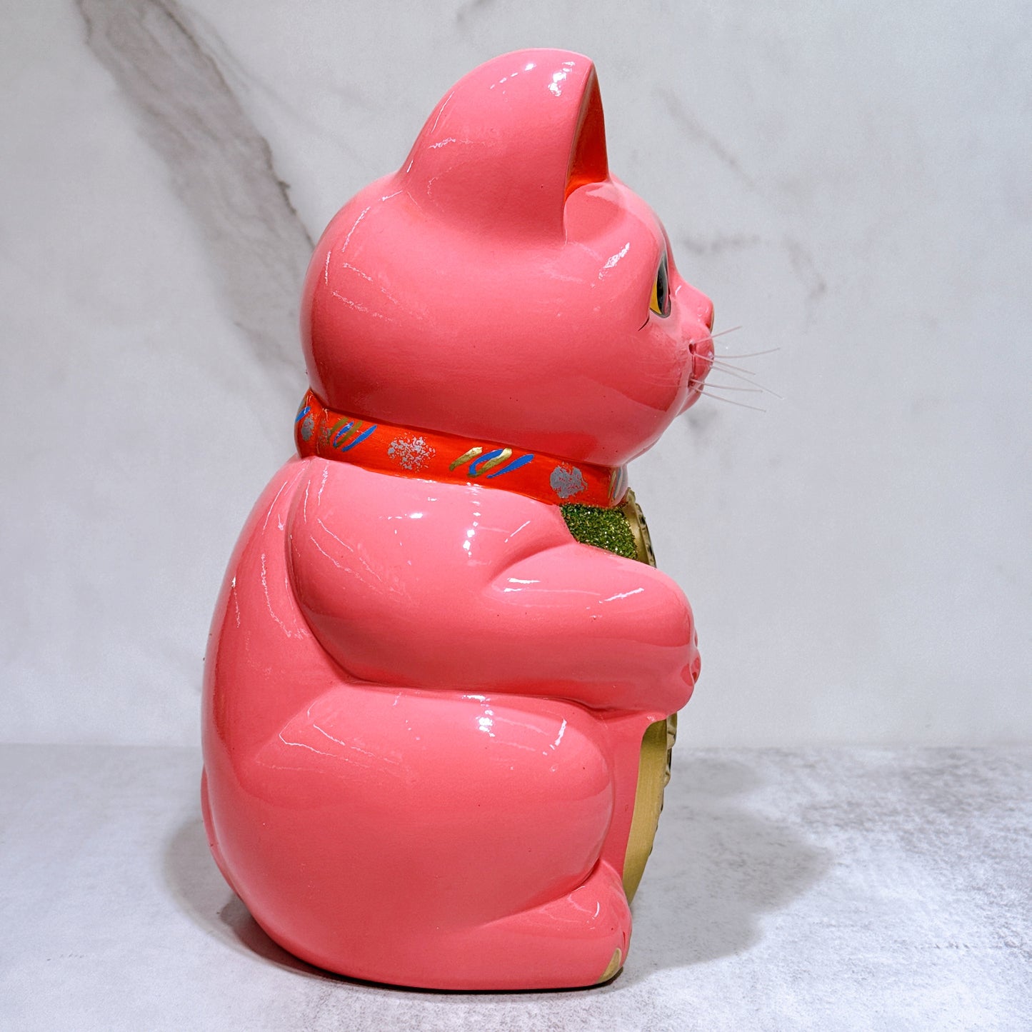 Tokoname Koban (Japanese Bean Curd Cat) No. 8 Cherry Blossom