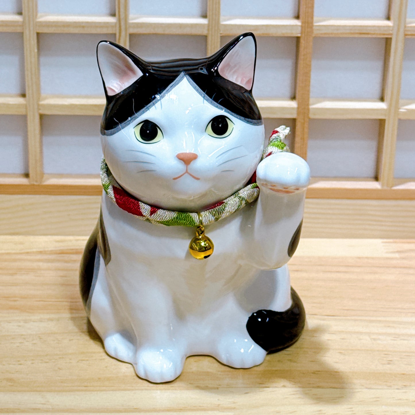 日本招福藥師招財貓 家貓 黑白