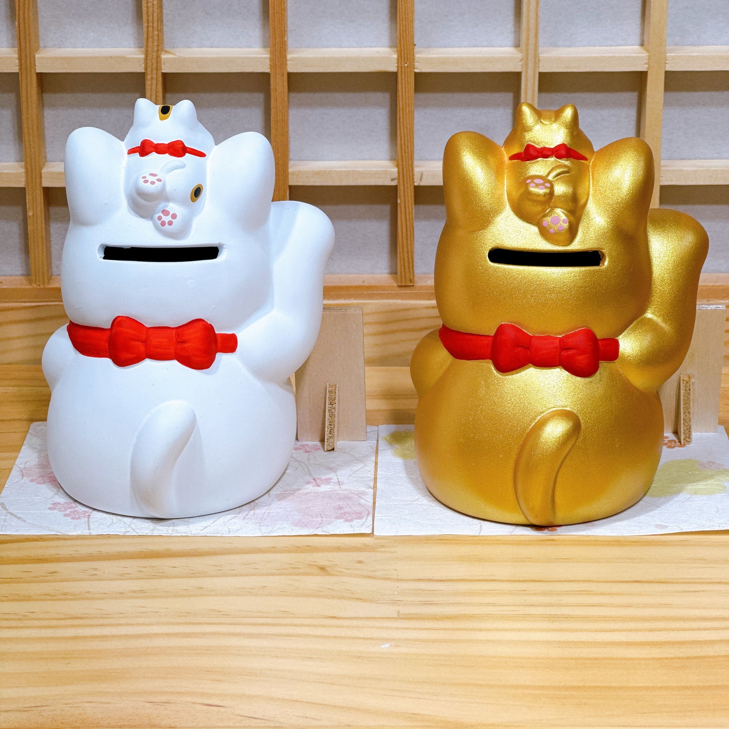 日本仲良親子金運招財貓