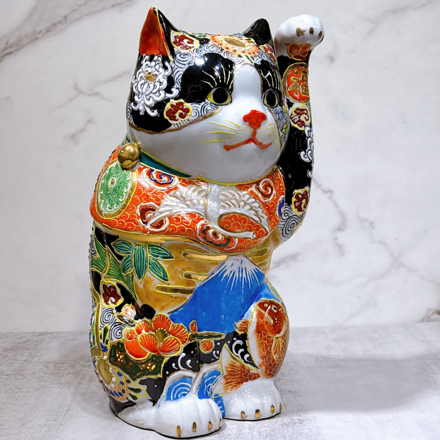 日本九谷烧招财猫富士大富10号