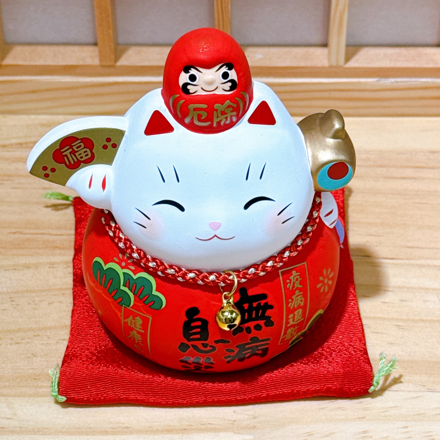 日本彩耀必勝達摩招財貓 中號