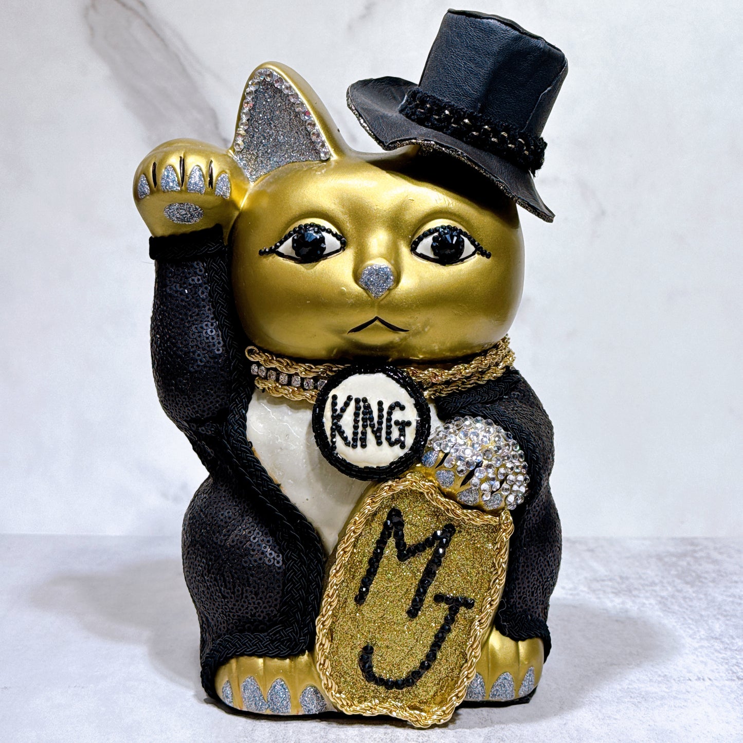 日本花見招財貓 Michael Jackson 8號