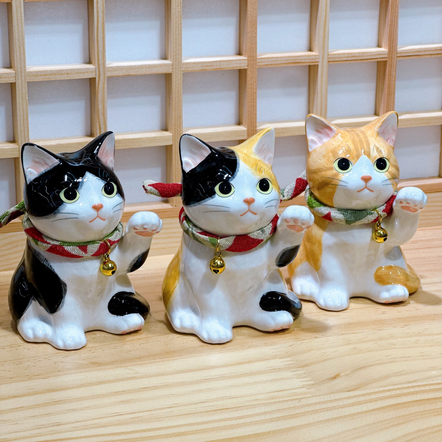 日本招福藥師招財貓 家貓 三色