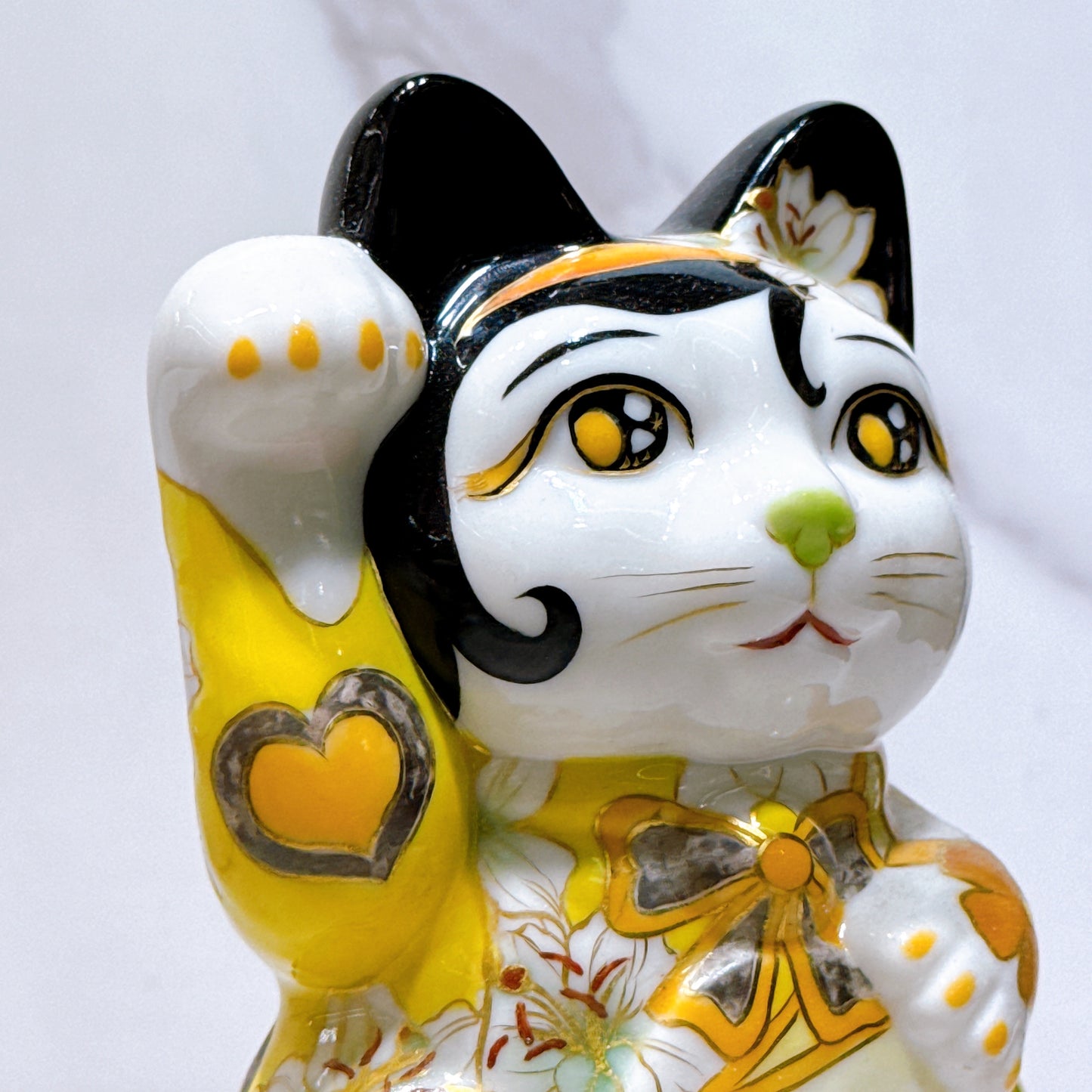 日本清水燒招財貓 色繪 歌舞偶像