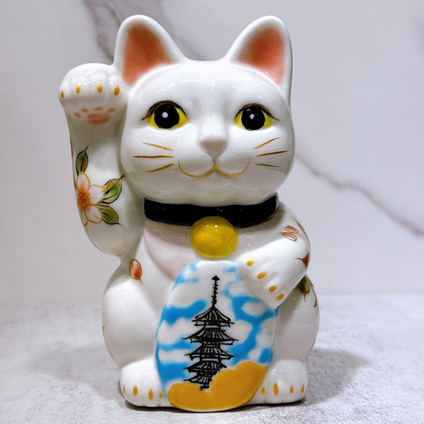日本清水燒招財貓 京都 五重之塔 文化遺產