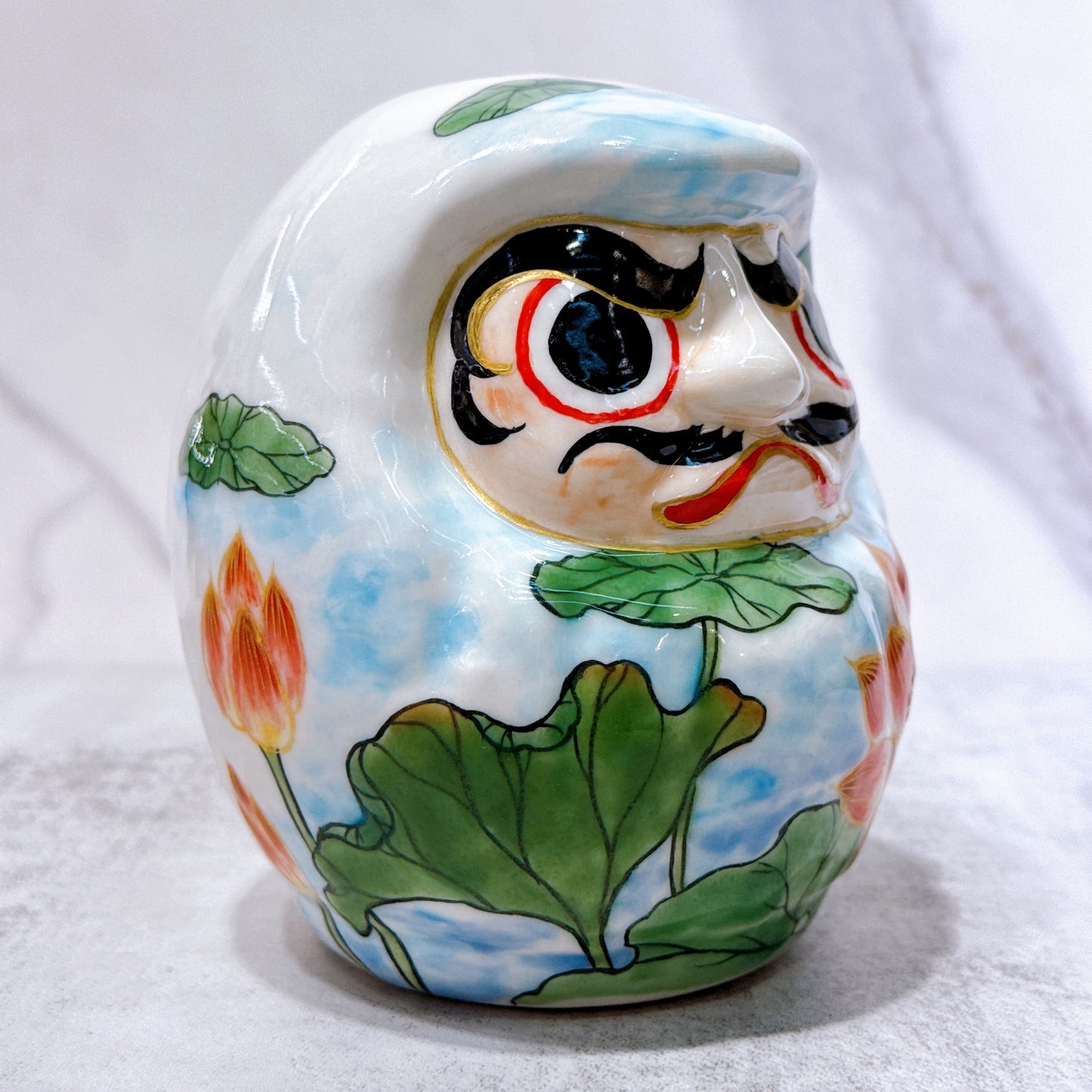 日本清水烧达摩仫绘观音中号