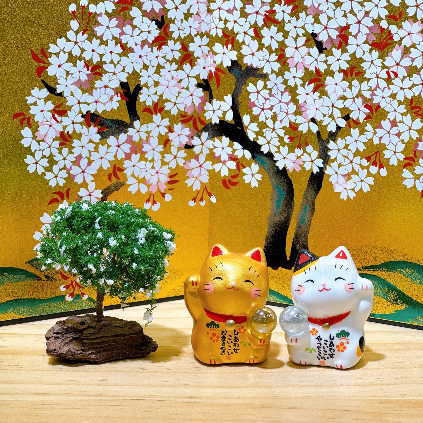 日本招福金運（玉）招財貓