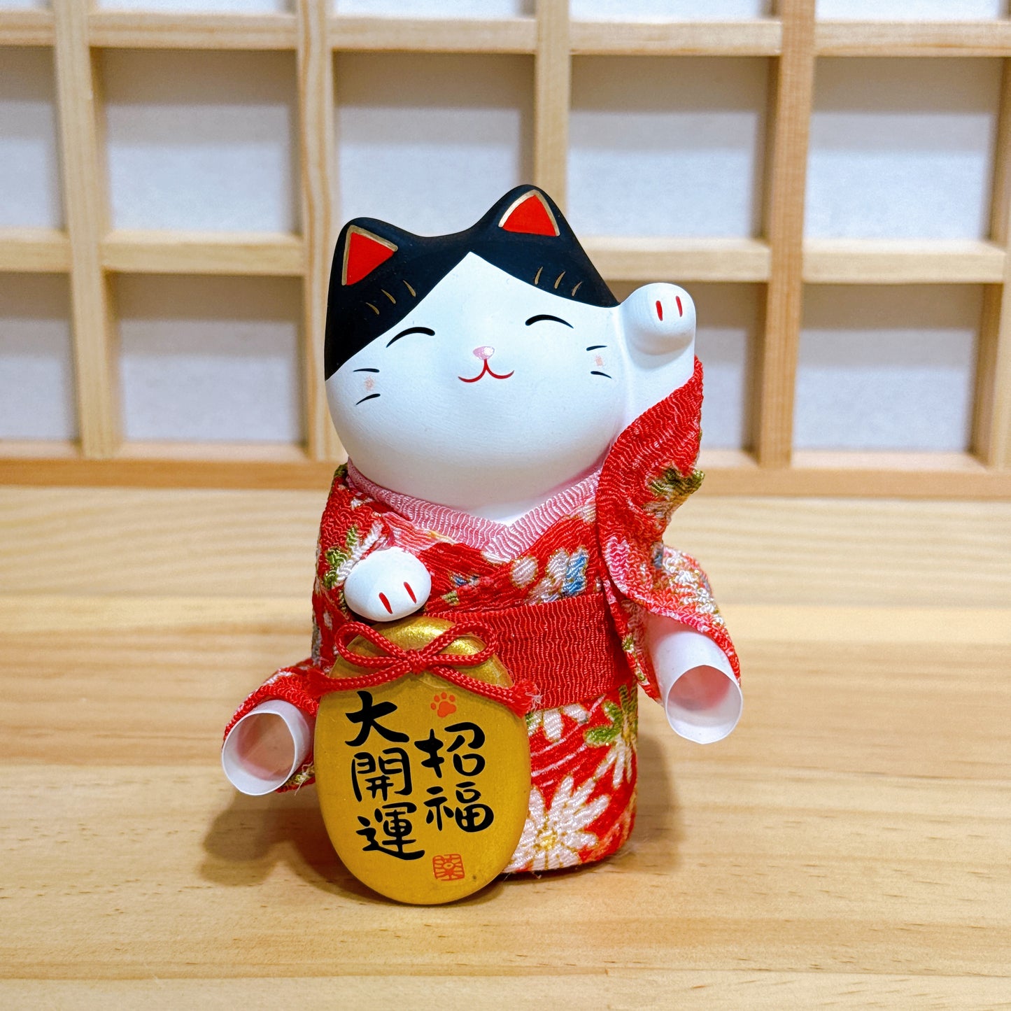 Japanese Brocade Kimono Lucky Cat Series (Small Size)