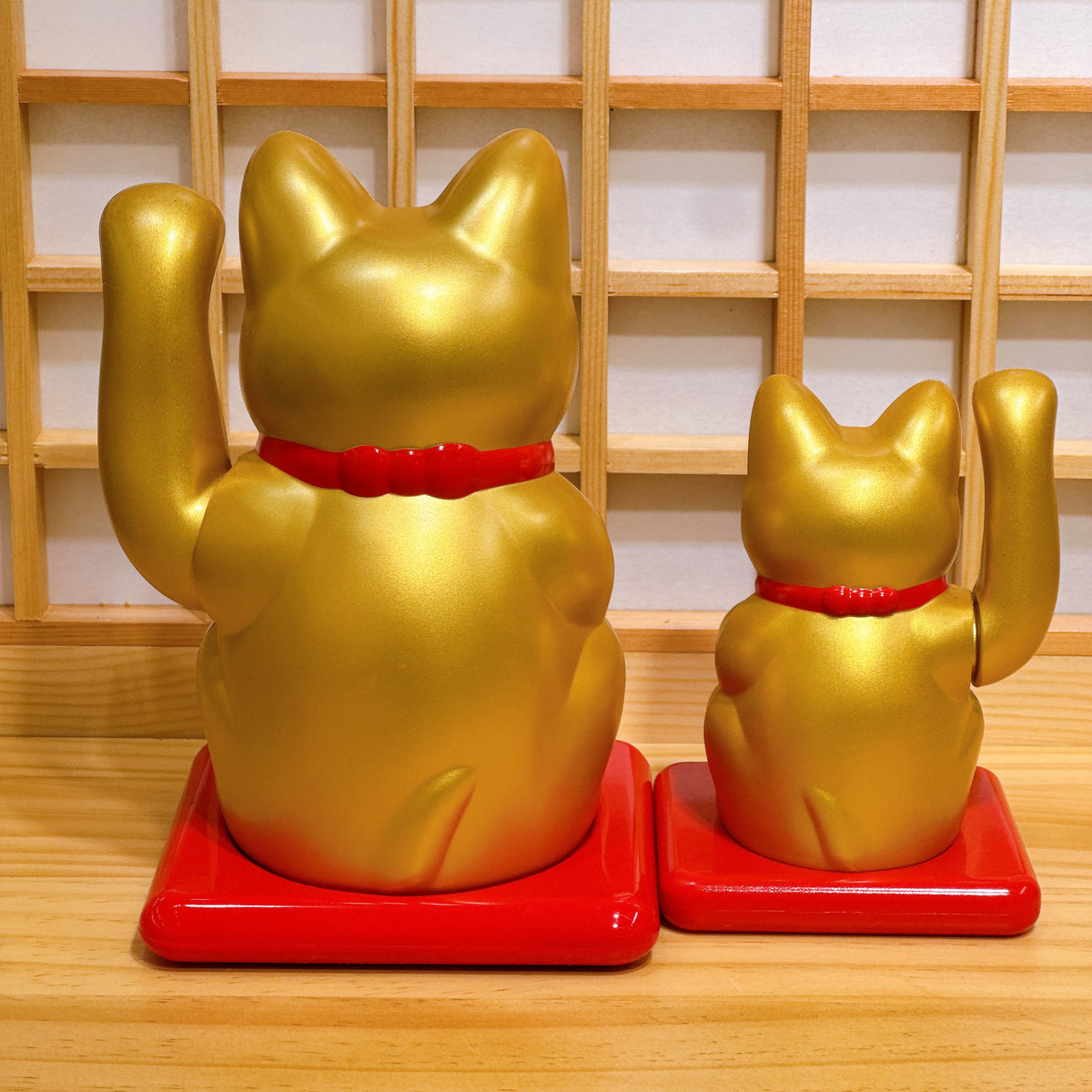 日本好運招財貓 太陽能 金