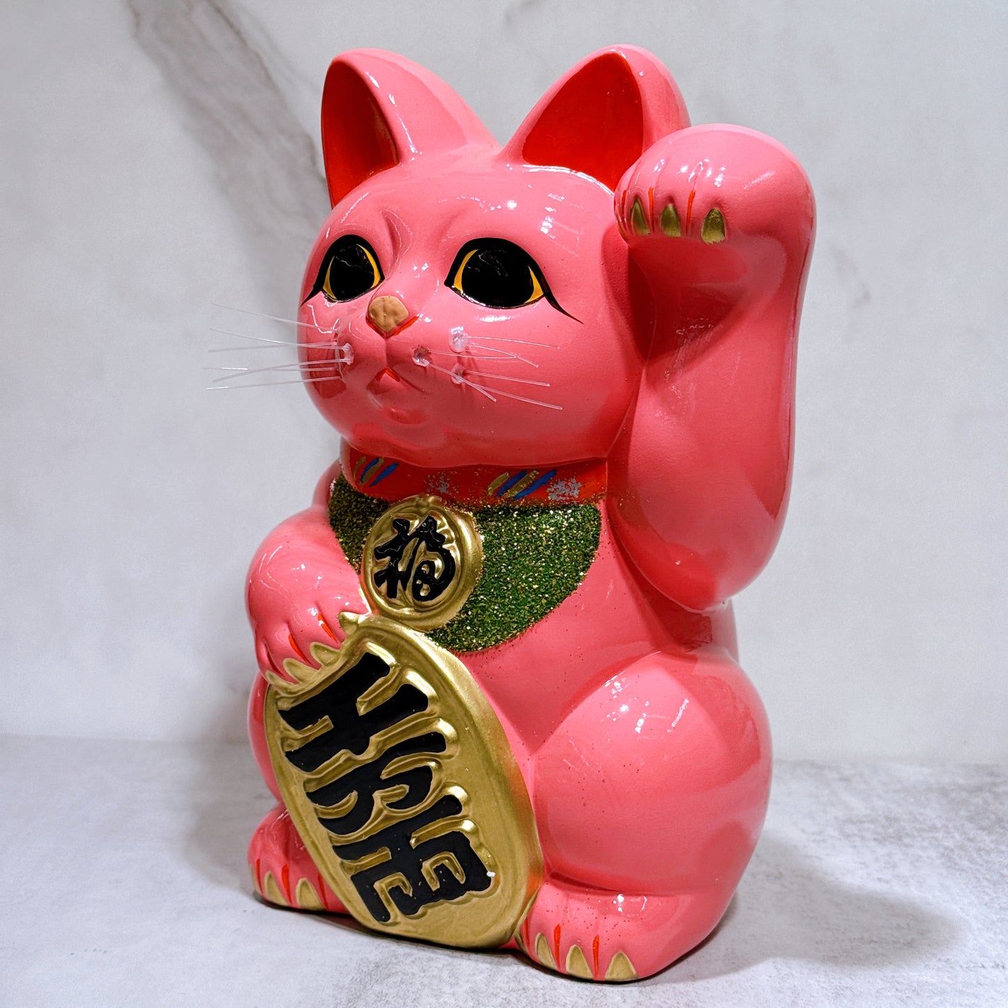 Tokoname Koban (Japanese Bean Curd Cat) No. 8 Cherry Blossom