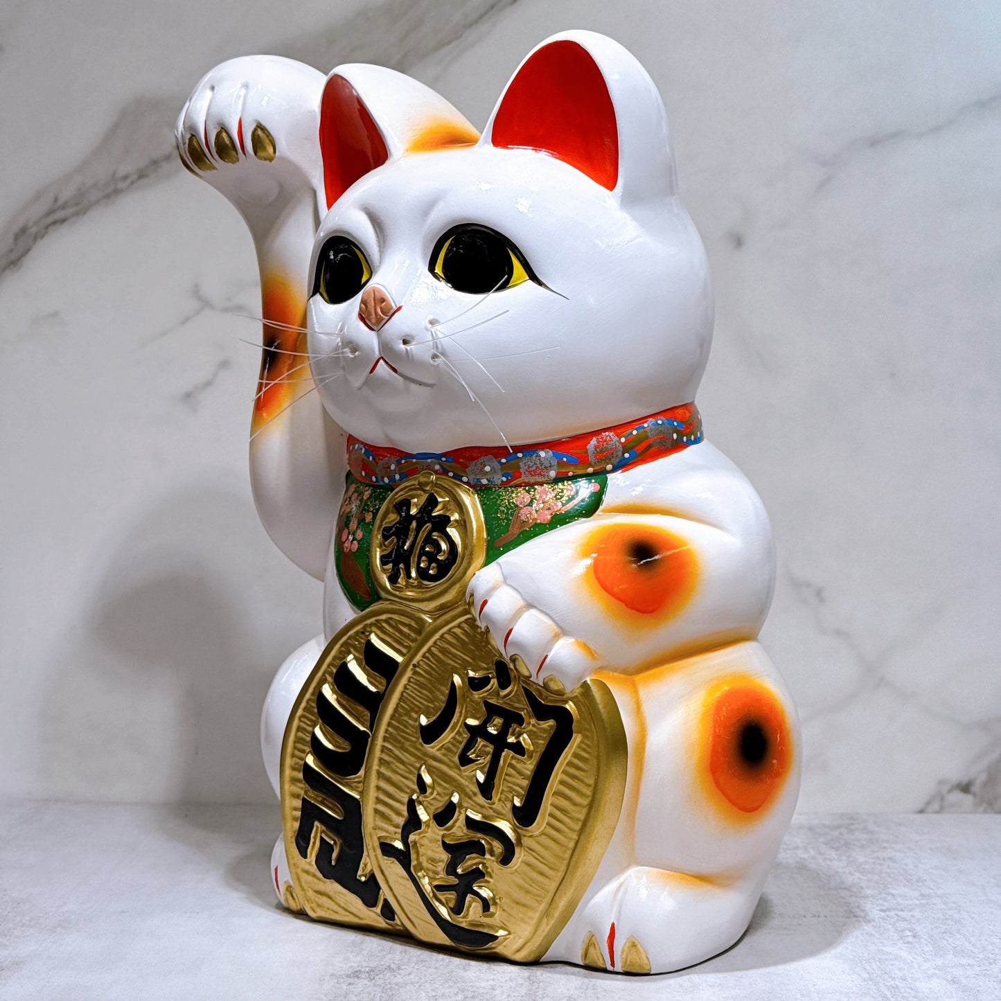 日本常滑小判招財貓 10號 右 長手