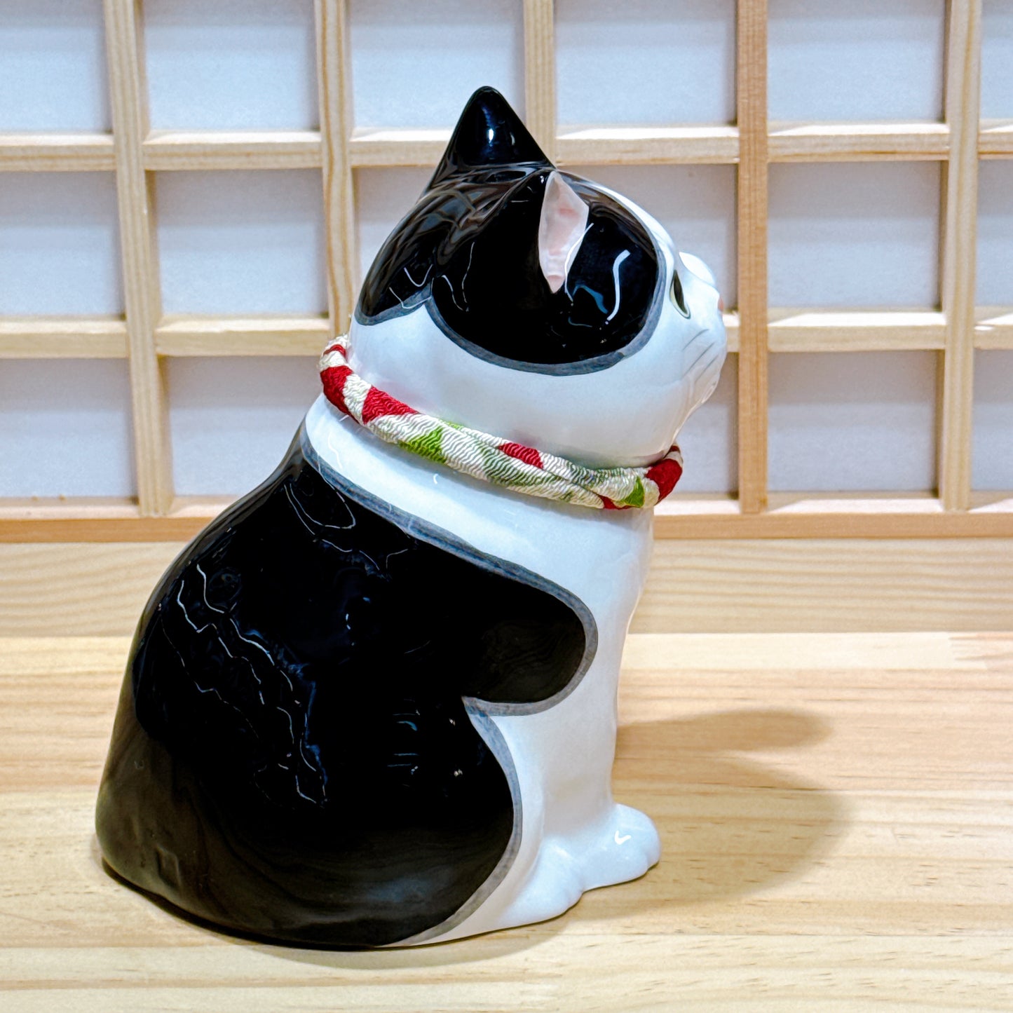 日本招福藥師招財貓 家貓 黑白