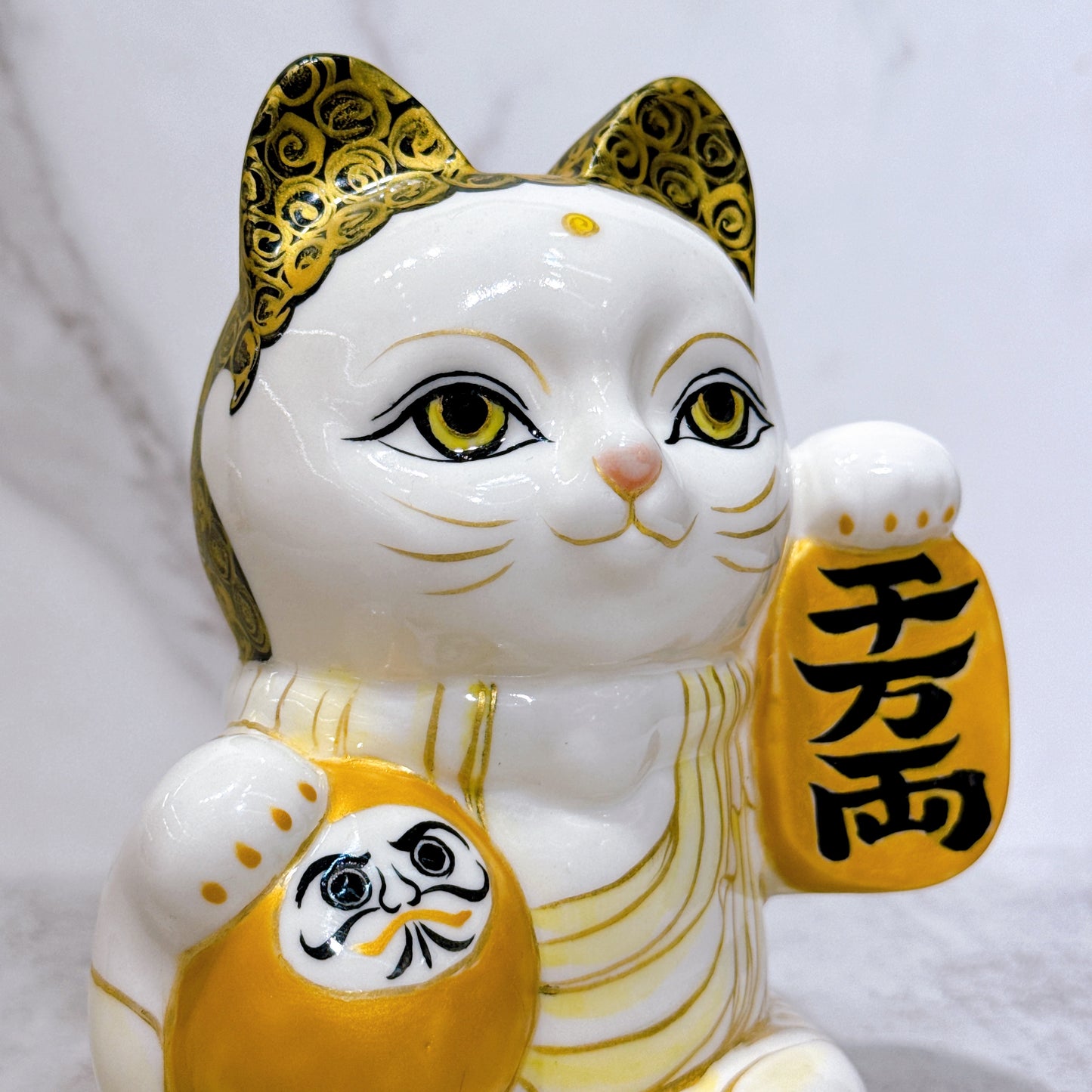 日本清水燒招財貓 達摩 仫繪 佛陀