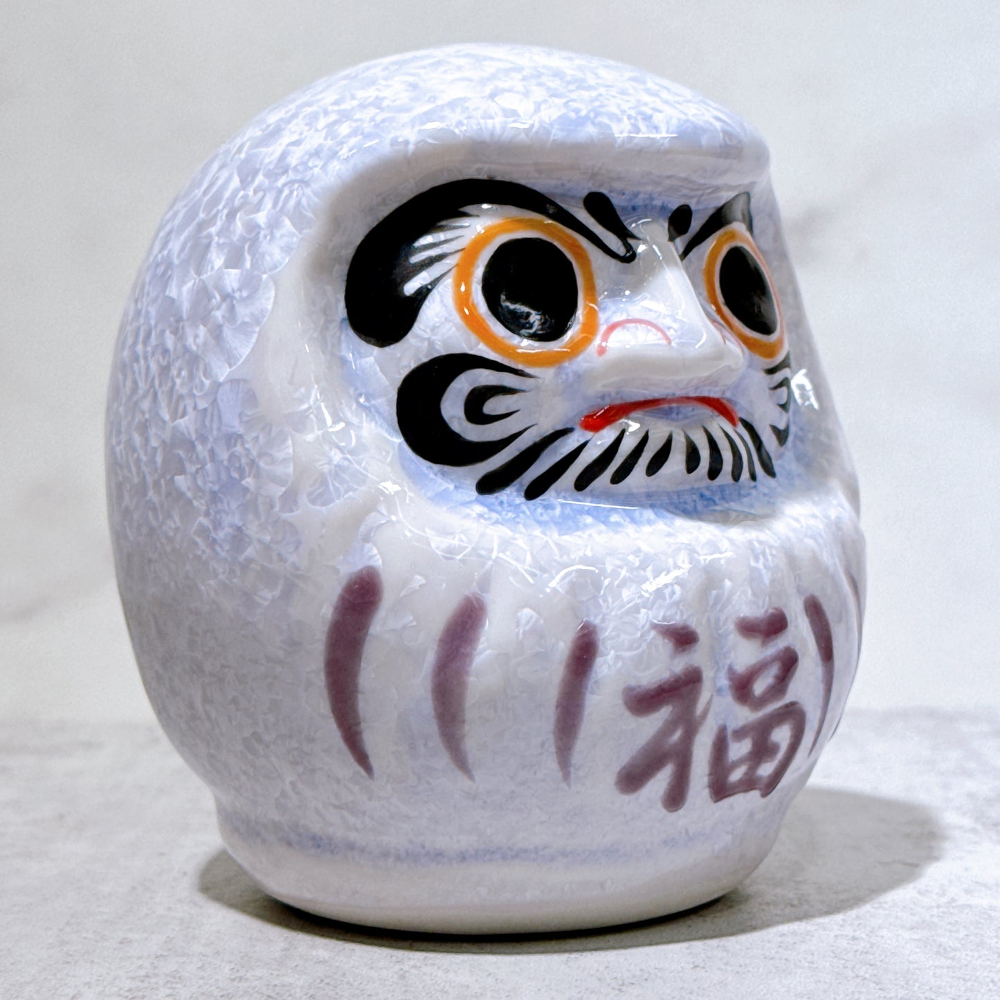 日本清水燒達摩 花結晶 籐 樣 小號