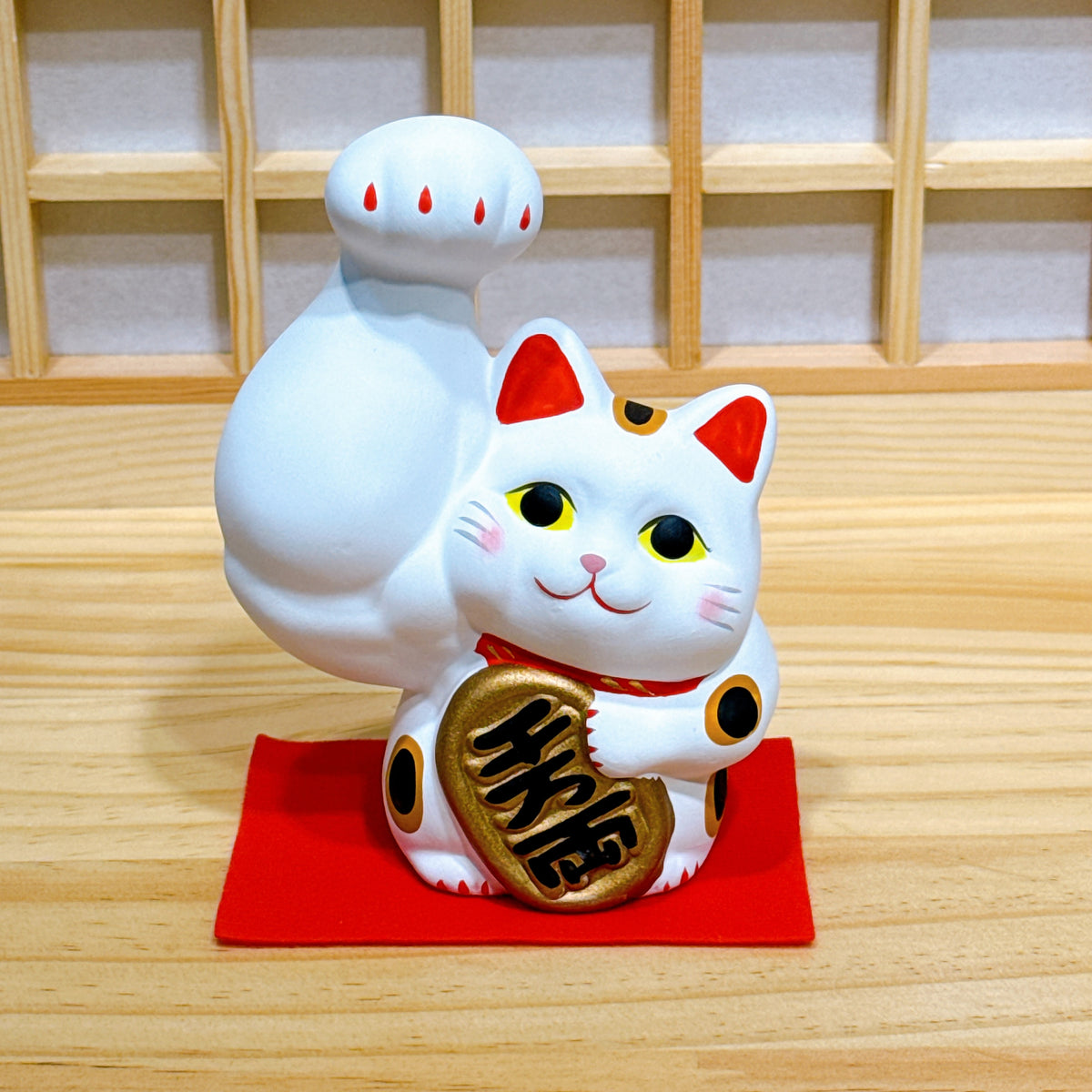 日本筋肉小判招財貓 白