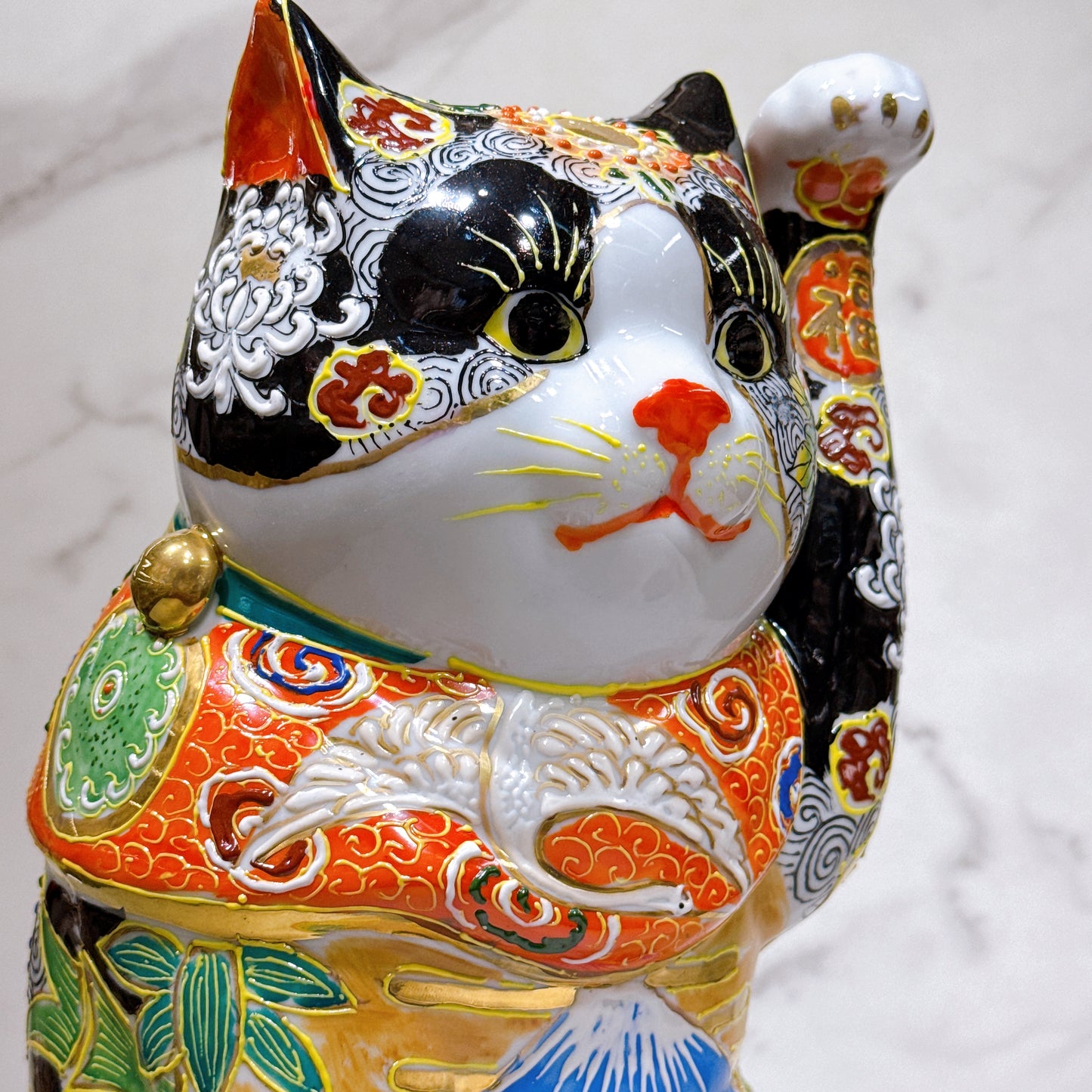 日本九谷烧招财猫富士大富10号