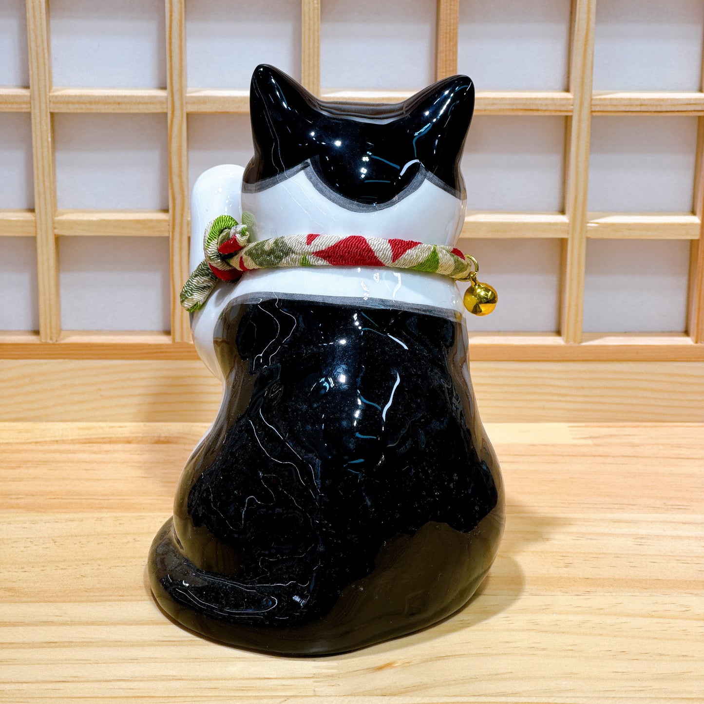 日本招福藥師招財貓 家貓 黑白