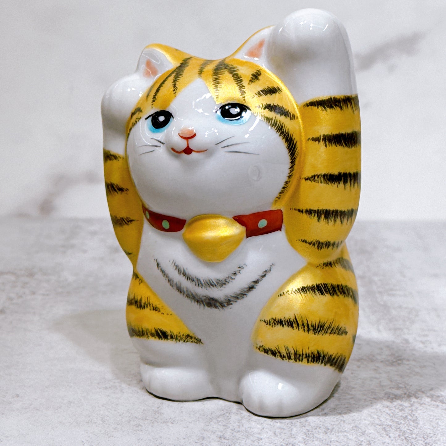 日本九谷燒招財貓 金彩4號