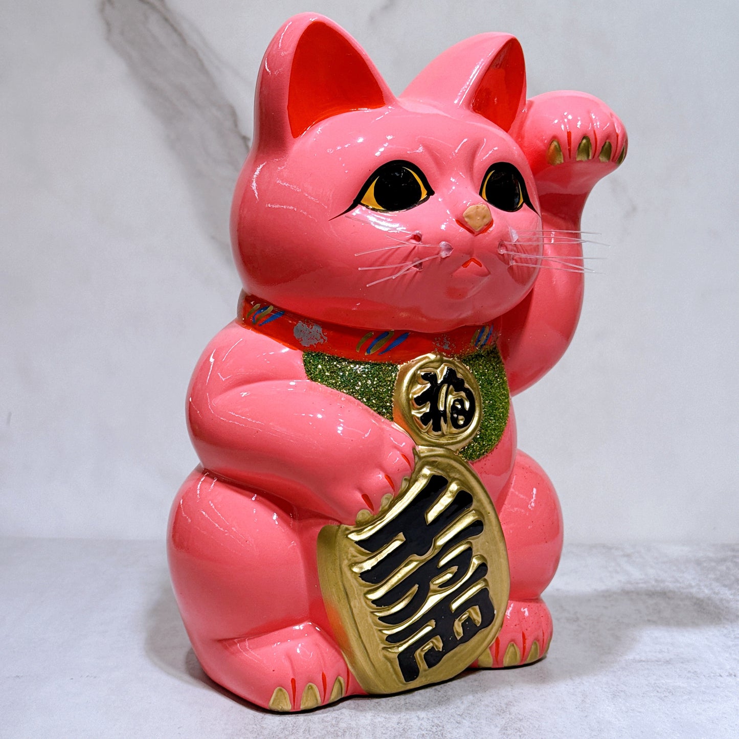 Tokoname Koban (Japanese Bean Curd Cat) No. 8 Cherry Blossom