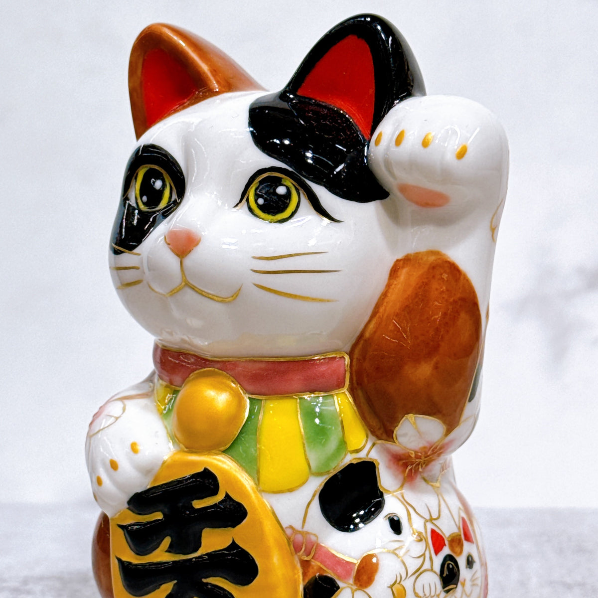 日本清水燒招財貓 仫繪 三貓之樂