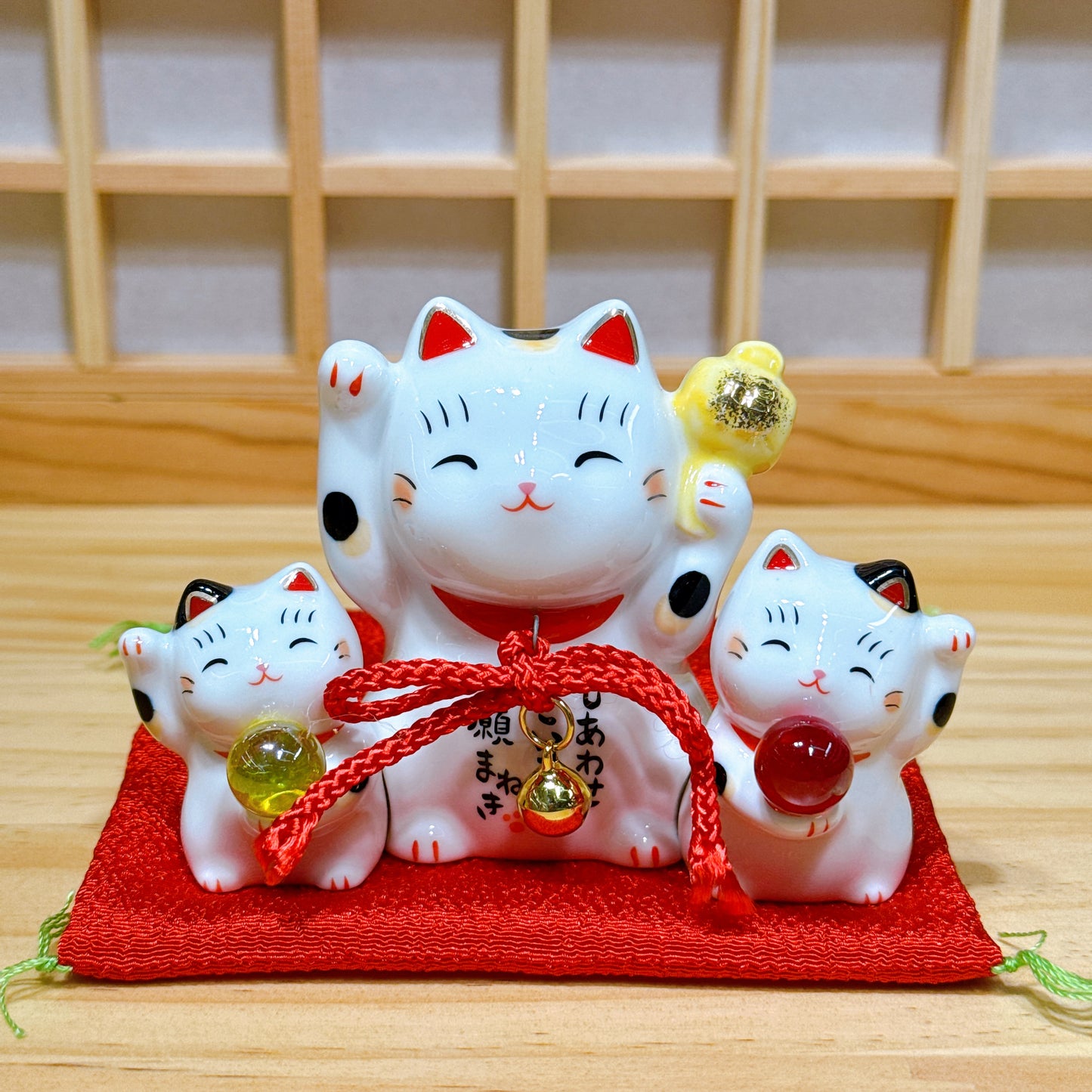 日本彩繪願滿成就招財貓