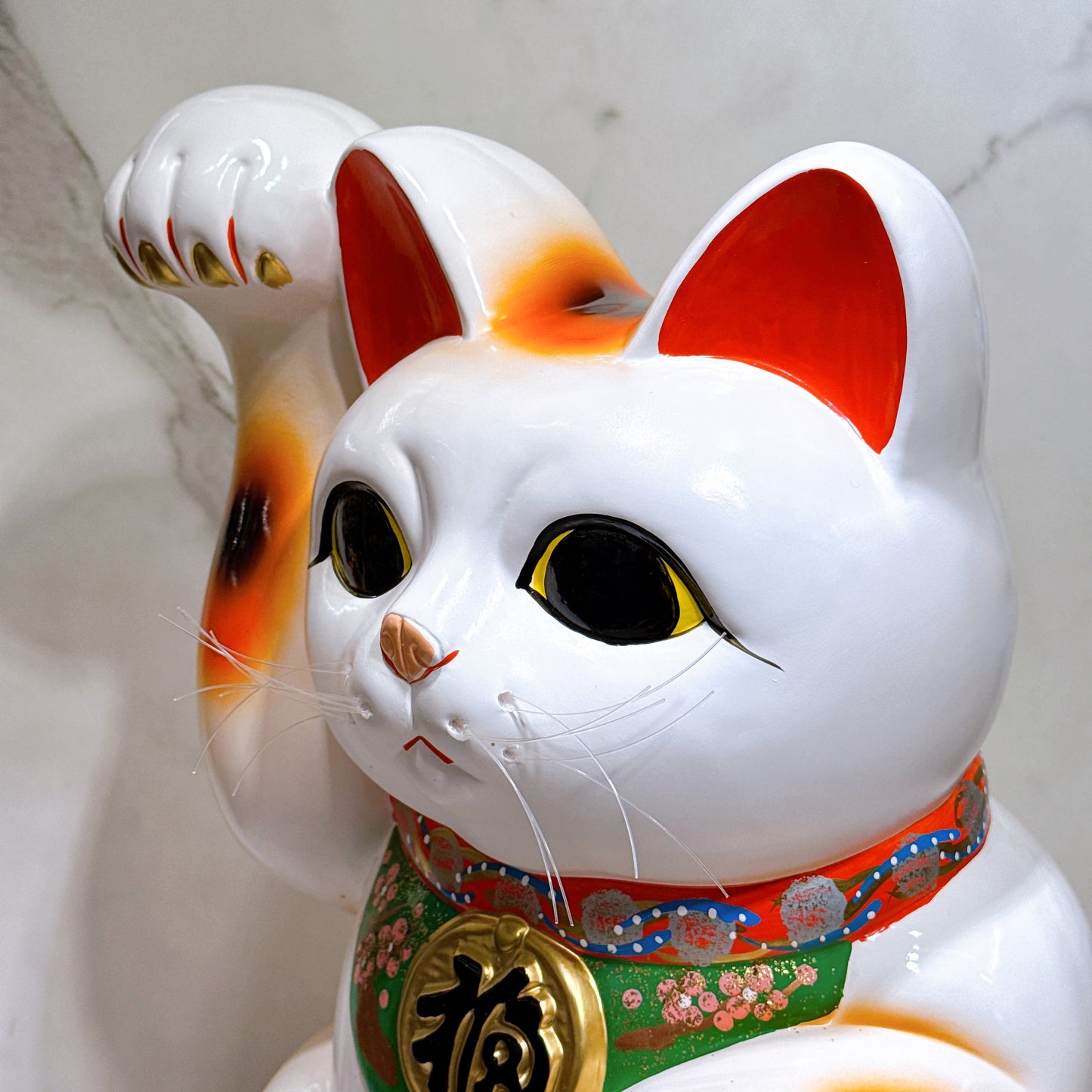日本常滑雙小判招財貓 13號 右