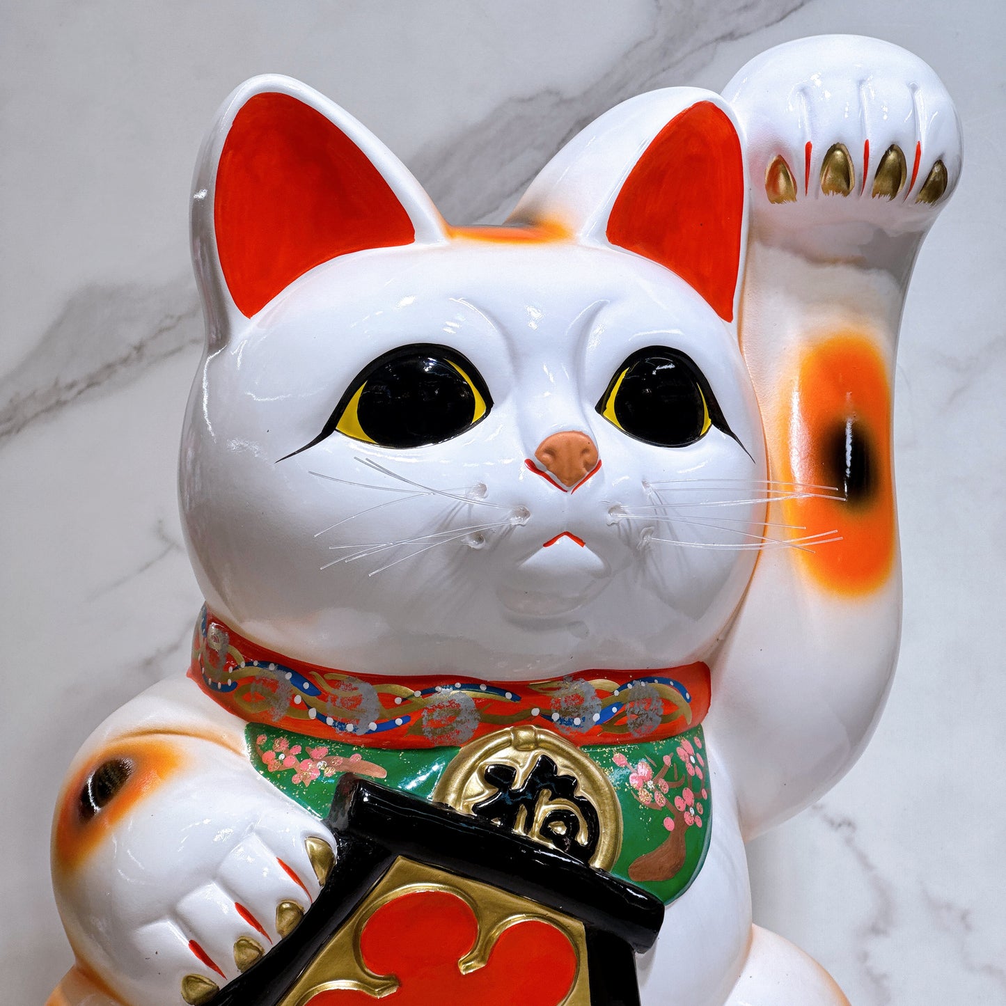 日本常滑長手大入招財貓 13號 大入