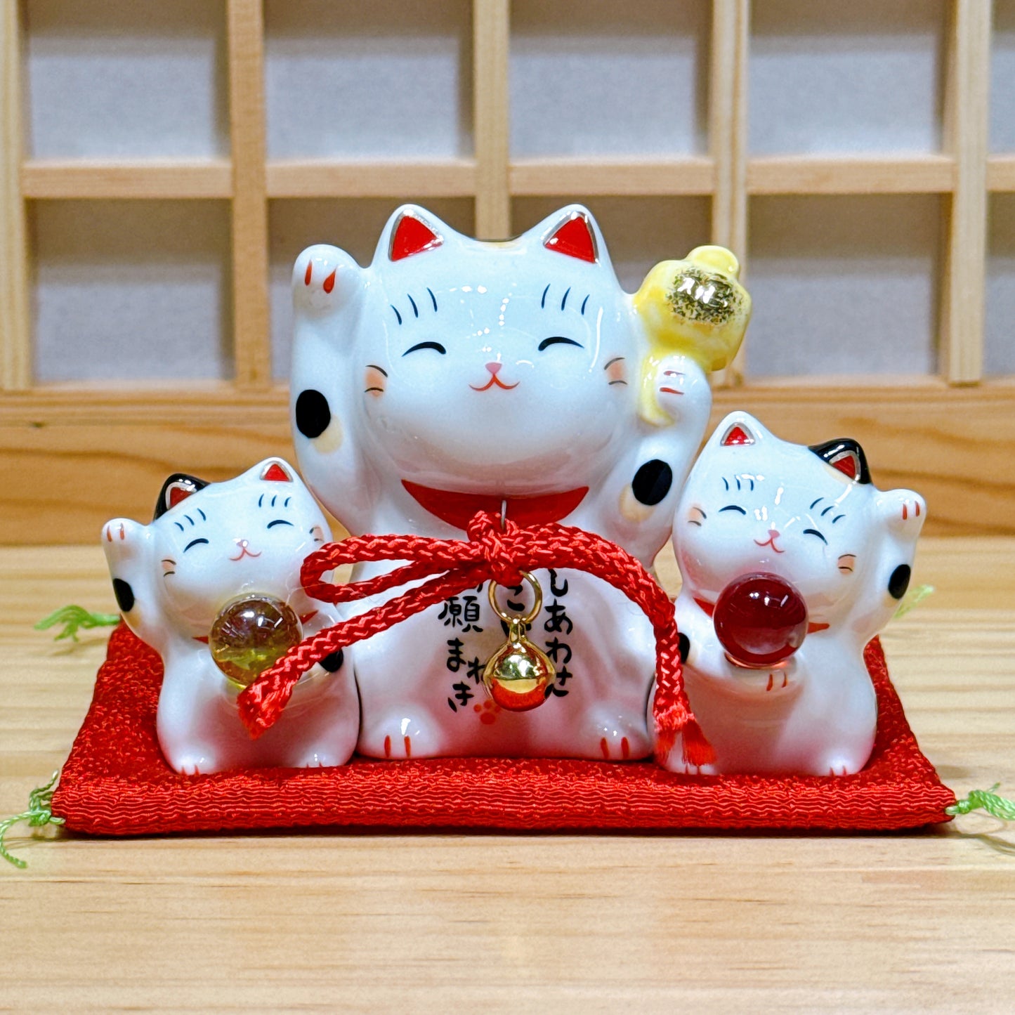 日本彩繪願滿成就招財貓